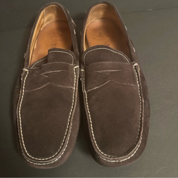 Prada Men's Moccasin Driver Suede Leather Slip On Size US 10 - Picture 11 of 12